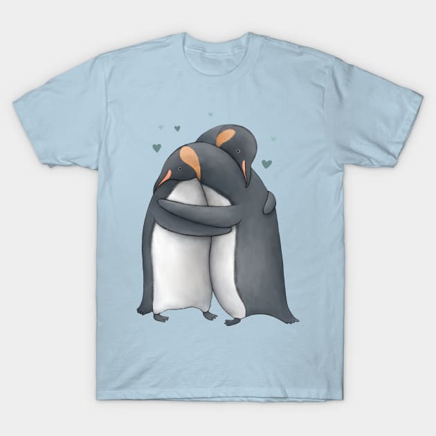 Penguin Hug T-Shirt by Sophie Corrigan